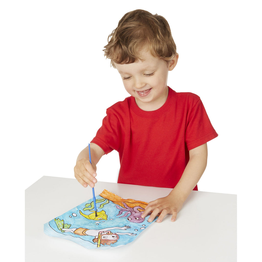 My First Paint With Water Kids' Art Pad With Paintbrush - Pirates, Space, Construction, and More