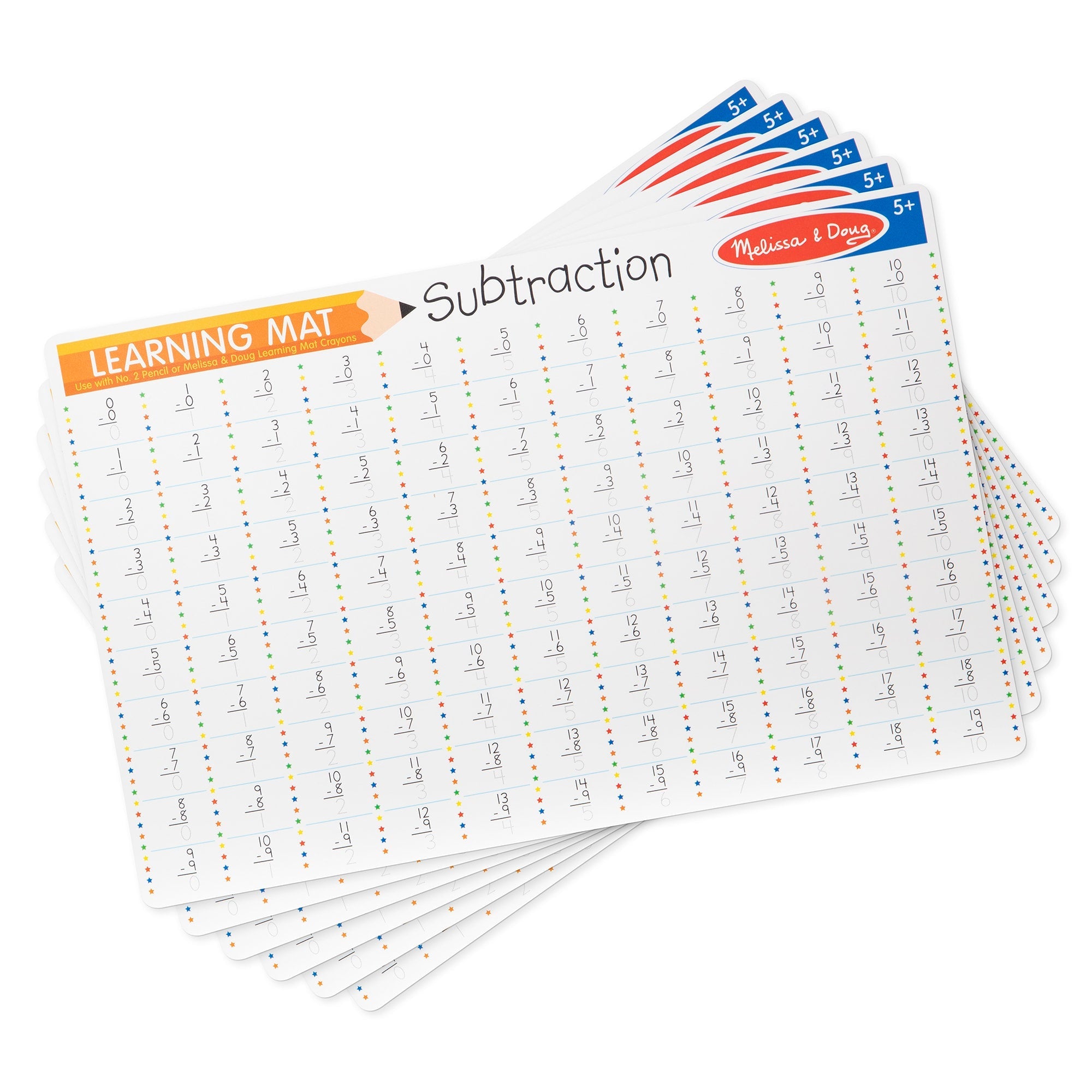 Subtraction Problems Write-A-Mat