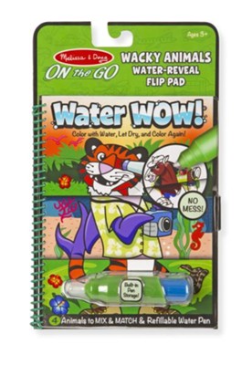 Water Wow! Wacky Animals Water Reveal Flip Pad