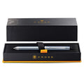 Cross Tech3+ Frosty Steel Lacquer Multi-Function Pen with Chrome-Plated Appointments, Stylus, and 0.5mm Lead