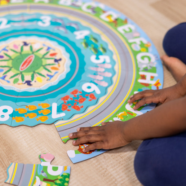 Round the Shore Tracks Floor Puzzle - 48 Pieces