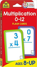 School Zone Multiplication 0-12 Flash Cards