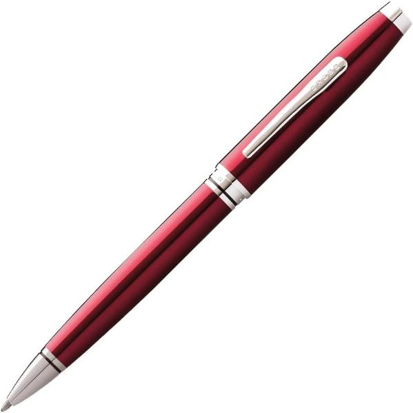 Coventry Red Lacquer with Polished Chrome Appointments Ballpoint Pen