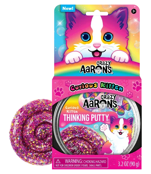 Crazy Aaron's Thinking Putty- Curious Kittens (4" tin)