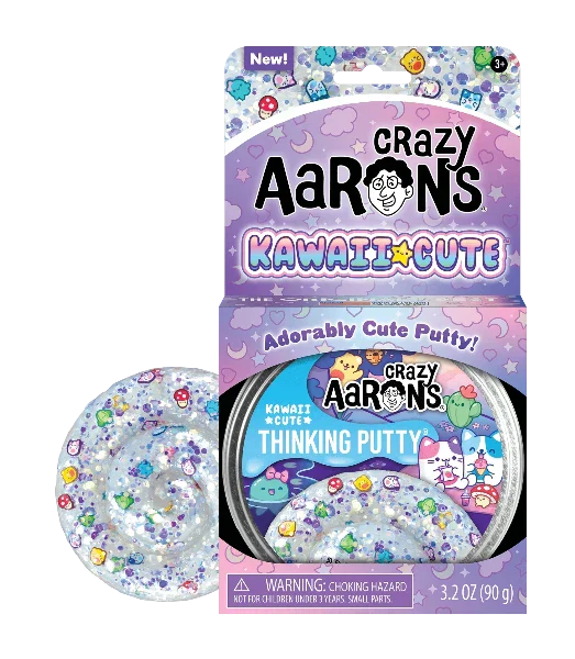 Crazy Aaron's Thinking Putty- Kawaii Cute (4" tin)