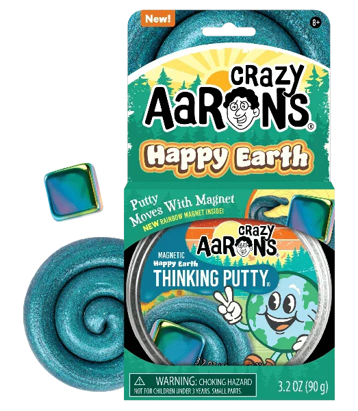 Crazy Aaron's Thinking Putty- Happy Earth (4" tin)