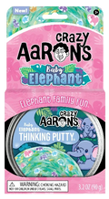 Crazy Aaron's Thinking Putty- Baby Elephant (4" tin)