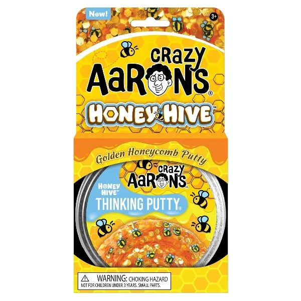 Crazy Aaron's Thinking Putty- Honey Hive (4"tin)