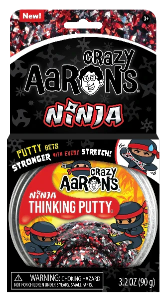 Crazy Aaron's Thinking Putty- Ninja (4"tin)