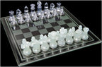 Chess & Checkers Set with Glass Board
