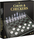 Chess & Checkers Set with Glass Board