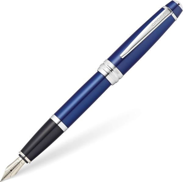 Coventry Blue Lacquer with Polished Chrome Appointments Ballpoint Pen