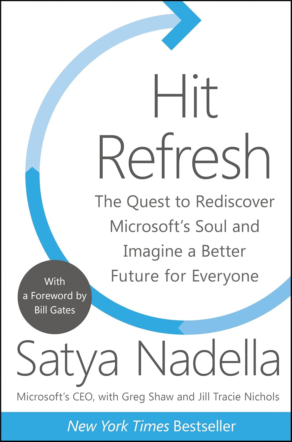 Hit Refresh: The Quest to Rediscover Microsoft's Soul and Imagine a Better Future for Everyone (Hardcover)
