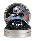 Crazy Aaron's Thinking Putty, 4" Tin, Star Dust Cosmic Glow in The Dark with Black Light Key Chain
