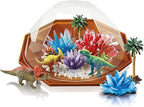 4M Crystal Growing Dinosaur Terrarium DIY STEM Toys Educational Lab Science Experiment Kit for Kids
