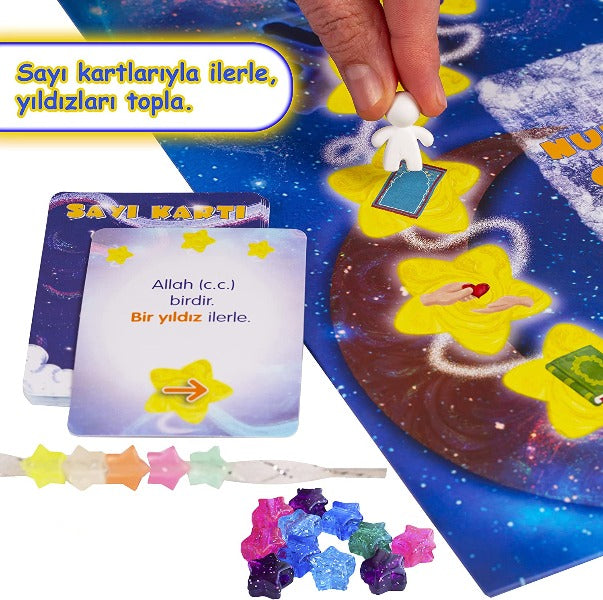 Canım Ramazan - Katlanabilir Masa Oyunu | Ramazan için Eğlenceli, Öğretici ve Özgün Aktivite Hediyesi | 5 Yaş ve Üzeri Çocuklara Uygun 50 Oyun Kartı, 20 x 20 inches Katlanabilir Oyun Mukavvası ve Kutusu