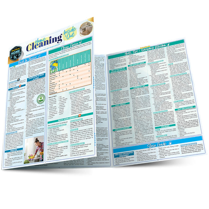 QuickStudy | Home Cleaning Inside & Out Laminated Reference Guide
