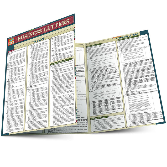 QuickStudy | Business Letters Laminated Reference Guide