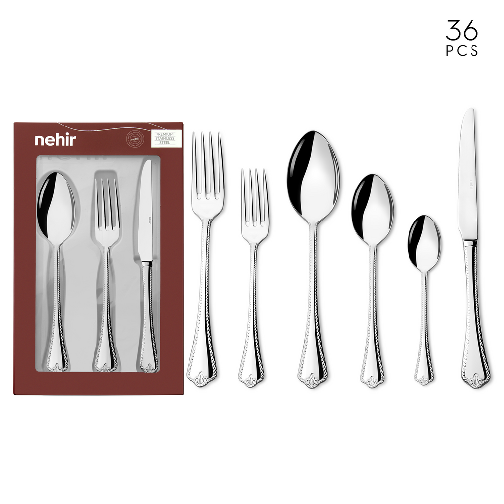Fulya 36 Piece Cutlery Set