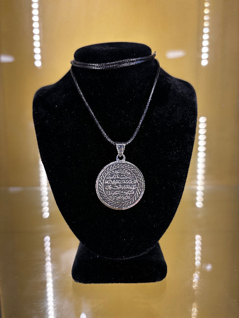 Buyuk Boy Gumus Yuvarlak Kitmir Kolye