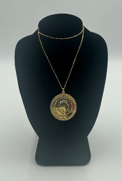 Gumus Yuvarlak Kitmir Kolye