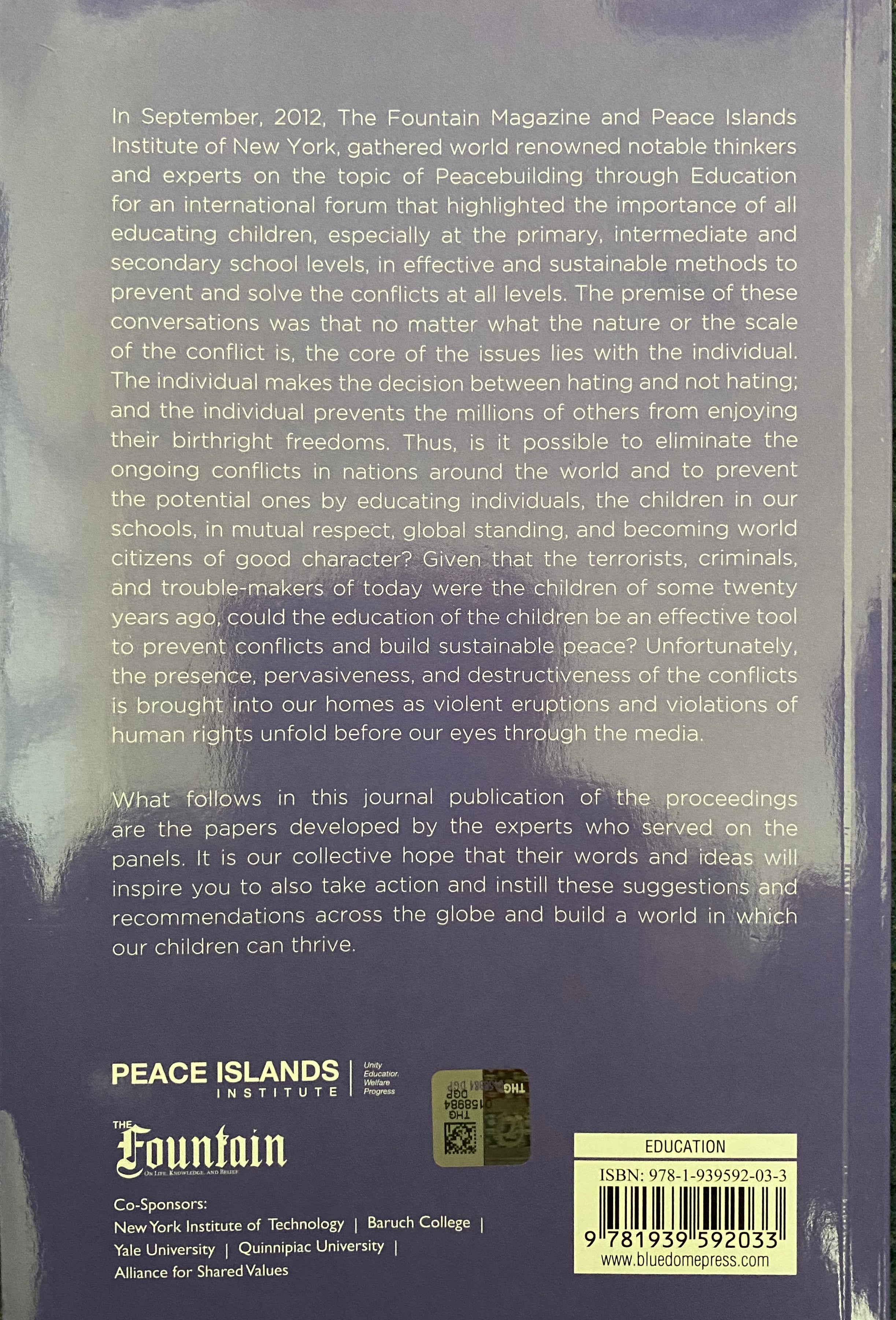 Peacebuilding through Education: Challenges, Opportunities, Cases