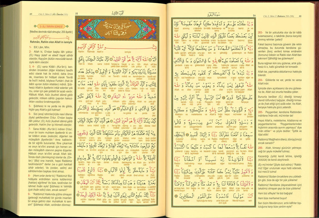 Kuran-i Kerim ve Muhtasar Kelime Meali (Rahle Boy)