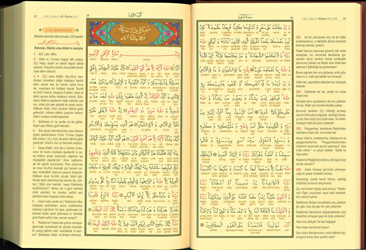 Kuran-i Kerim ve Muhtasar Kelime Meali (Rahle Boy)