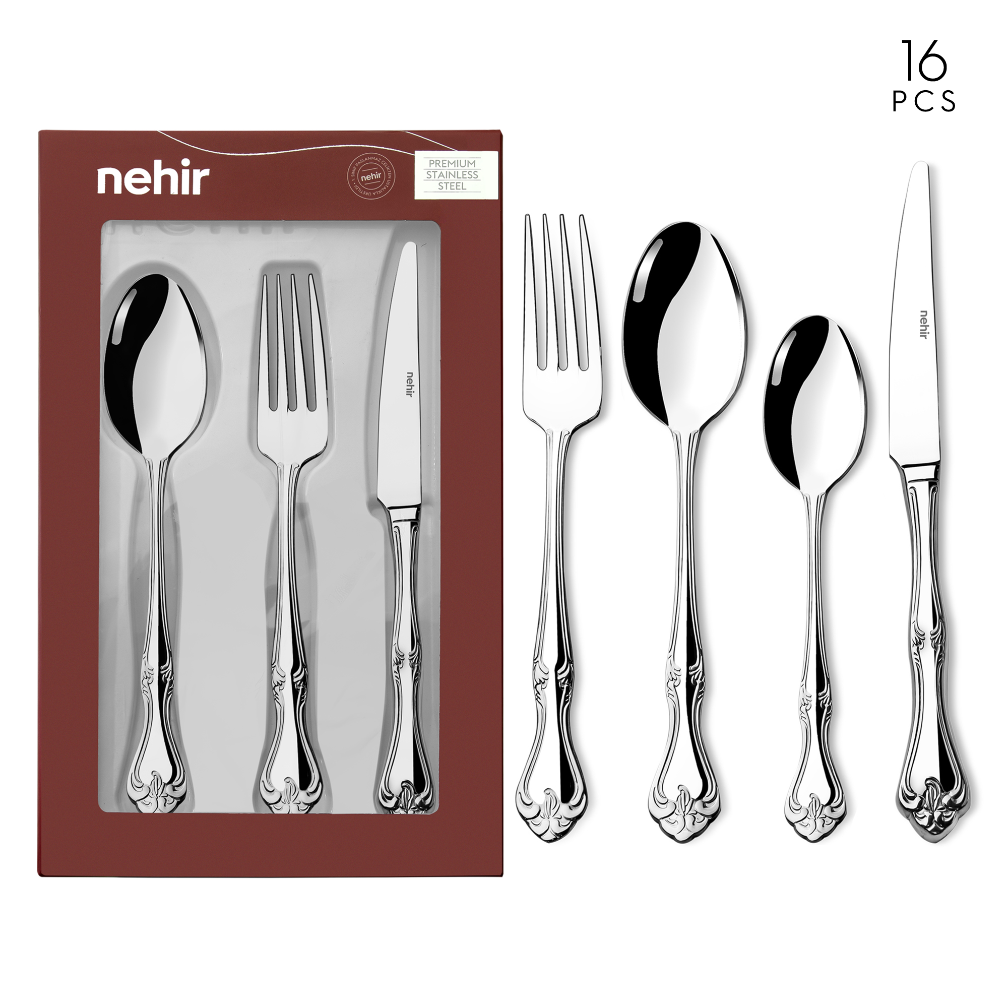 Lalezar 16-Piece Cutlery Set