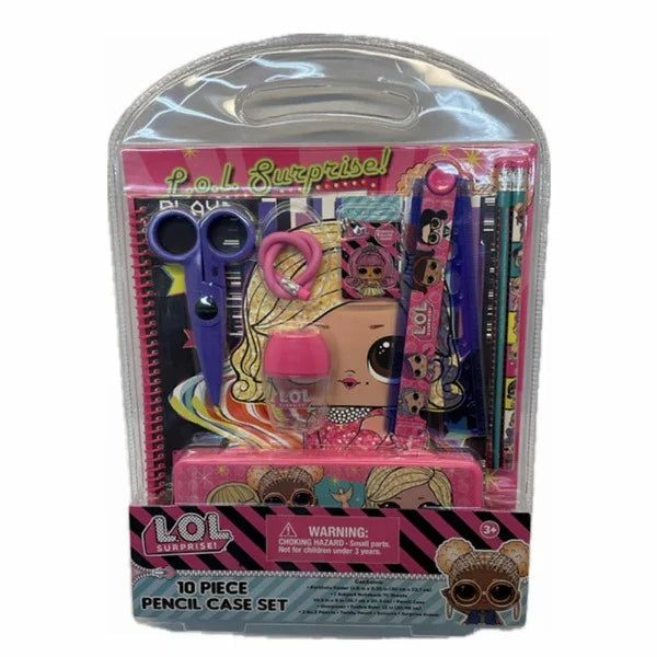 10 Piece Pencil Case Stationery Set