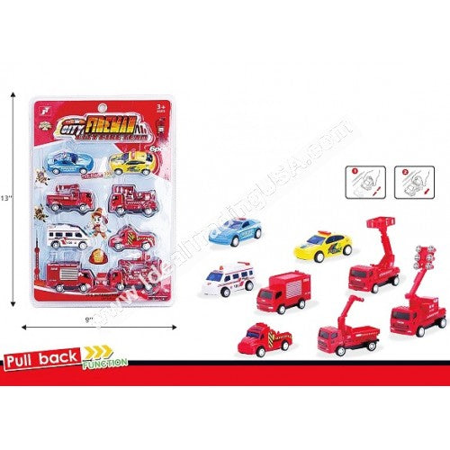 City Fireman - City Fire Team  - 6pcs