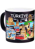 Türkiye Temalı Seramik Renkli Baskılı Kupa 82x90 mm