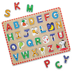 See-Inside Alphabet Peg Puzzle (UC) - 26 Pieces