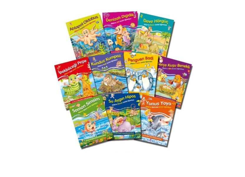 Allah'ın İsimlerini Oğreniyorum (10 Kitap) (Set 1)