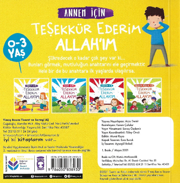 Teşekkür Ederim Allah'ım Set (4 Kitap)