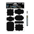 VERSA CHALK Vintage Black Vinyl Chalkboard Removable Waterproof Sticker Labels