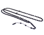 Tesbih 99luk Kuka (Kokka) - Arpa Kesim - 4x6 mm - Prayer Beads - Black