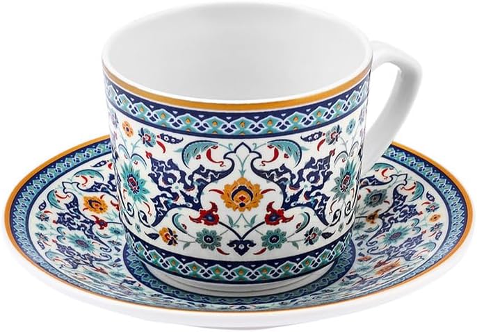 KARACA Beylerbeyi Turkish Coffee Cup Set for 6 People