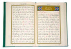 Cami Boy Kur'an-ı Kerim (2 Renkli, Yeşil, Mühürlü)