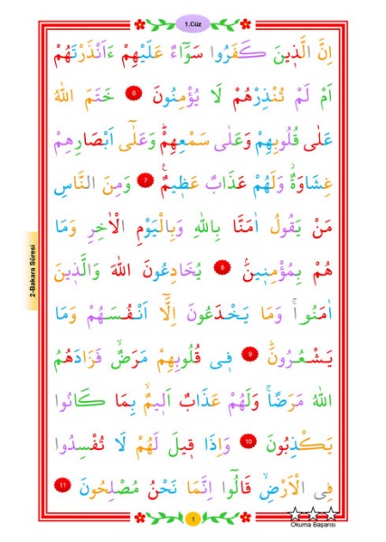 ÇOCUKLAR İÇİN KUR'AN-I KERİM (1-30. CÜZ)