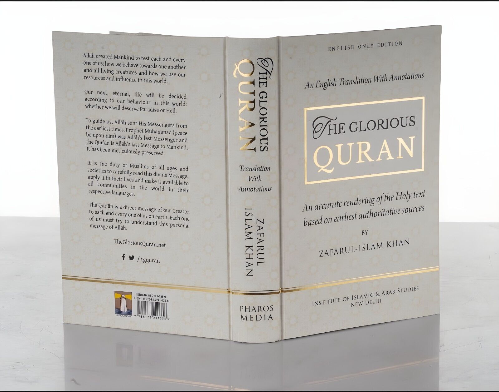The Glorious Quran - English Translation with annotations based on earliest authoritative sources (English only Edition) (Hardcover)