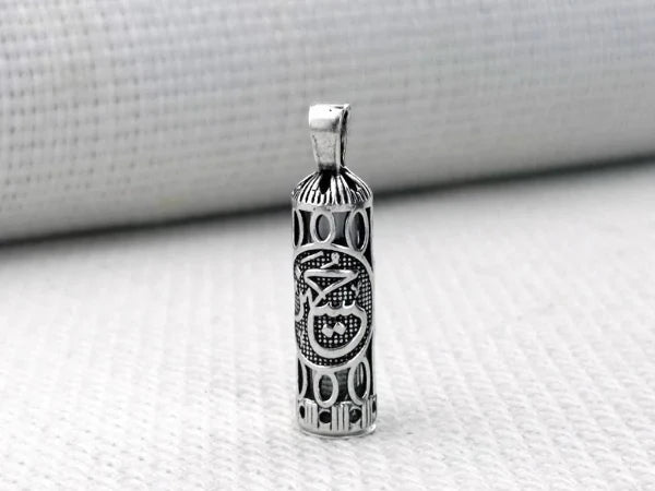 Huseyin Yazili 925 Ayar Gumus Cevsen Kolye