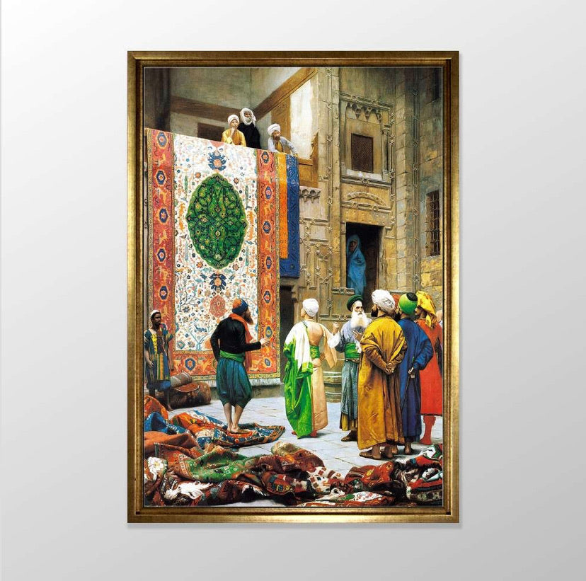 Halı Tüccarları Kanvas Tablo