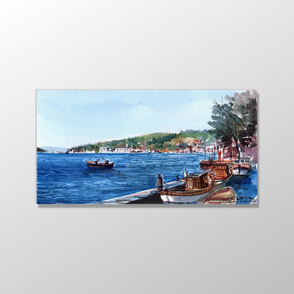 Boğazın Mavisi Tablo 170x60 cm