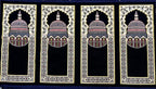 4-person prayer rug, Grup Seccade-4 kisilik(navy blue)