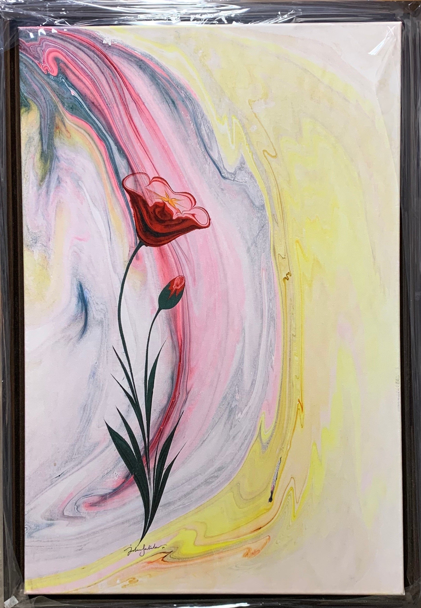 Çiçek Tablo (Çerçeveli) 56x82 cm