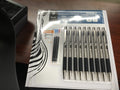 Zebra Ballpoint Pen Set of 9x F-301 Durable Stainless Steel Pen