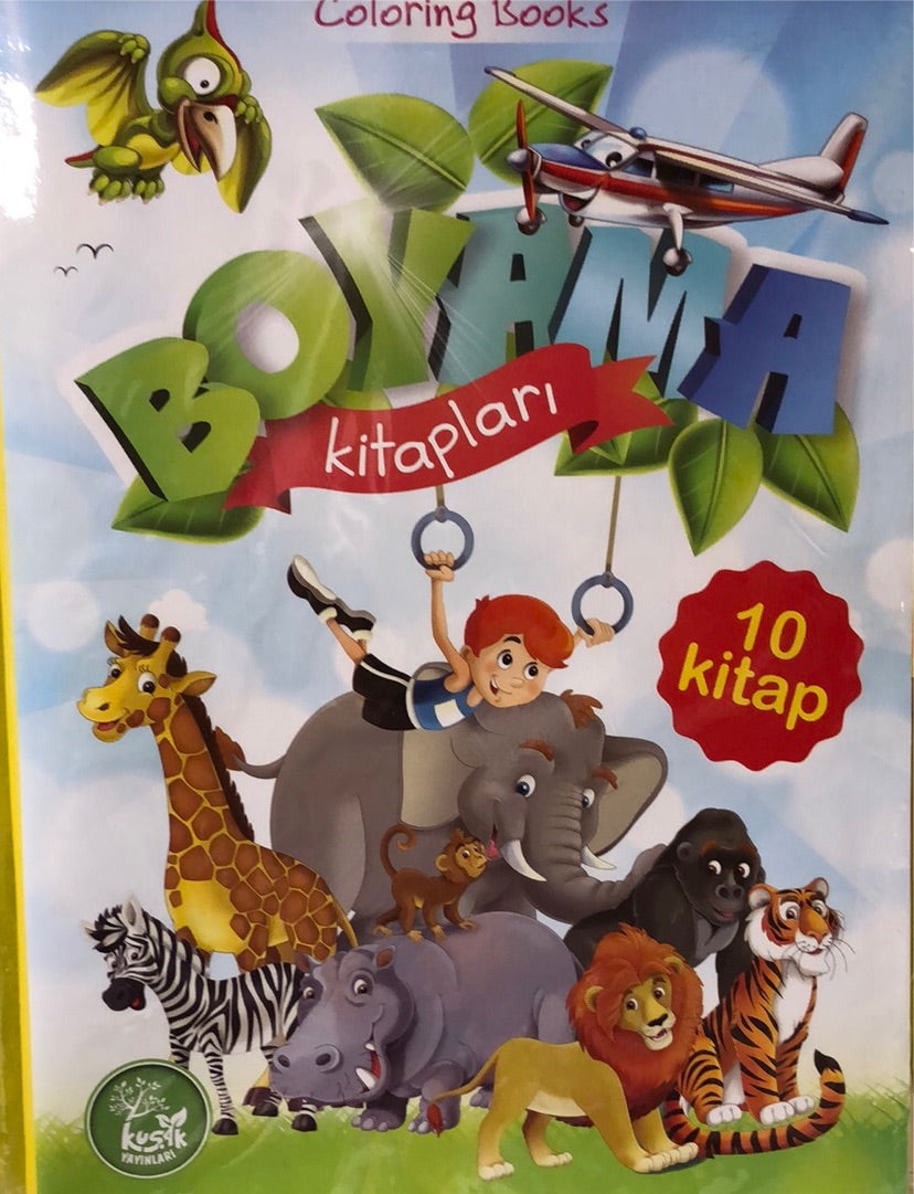 Coloring Books (Boyama Kitapları) 10 Kitap