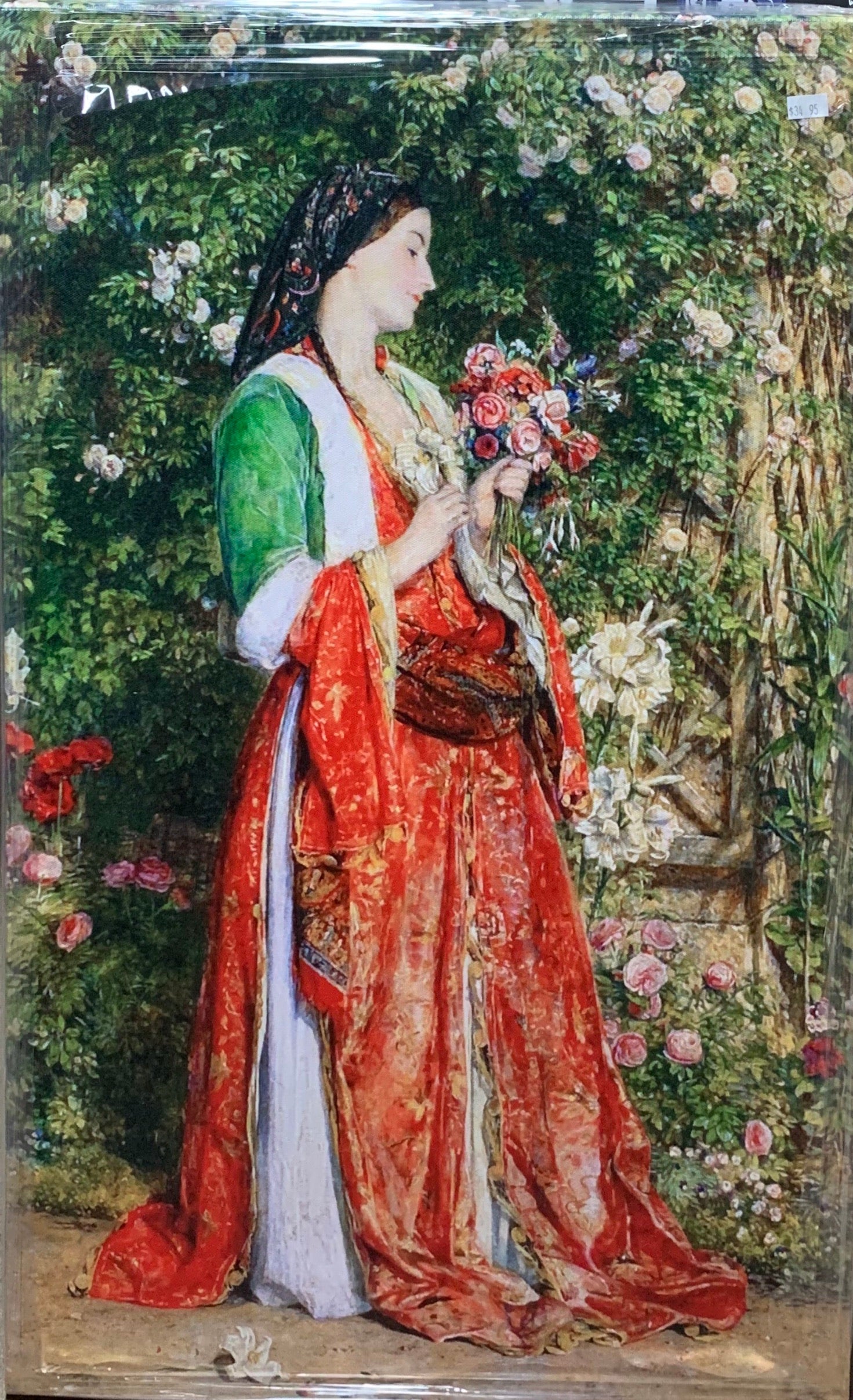 Çiçekli Kız Tablo 45x75