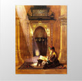 Bir Camide Kuran Okuyan Adam Kanvas Tablo 50cm-65cm